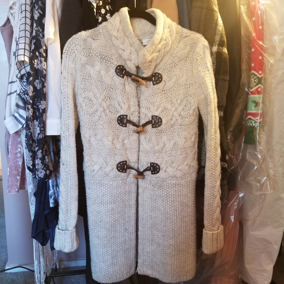 Loft Cream Long Jacket - Picture 1 of 10